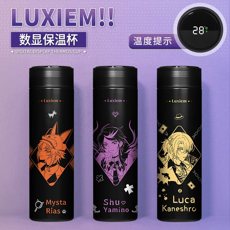 

Вакуумный термос из нержавеющей стали с изображением аниме Luxiem Luca хита Shu Vtuber, модная бутылка для воды, подарок на Рождество для студентов