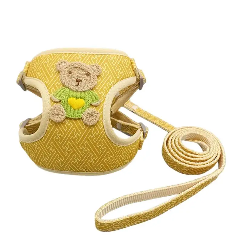 

Harness And Leash For Small Dogs Adjustable Puppy Harness For Small Dogs Stylish Cat Walking Jackets Pet Supplies For Small Cats