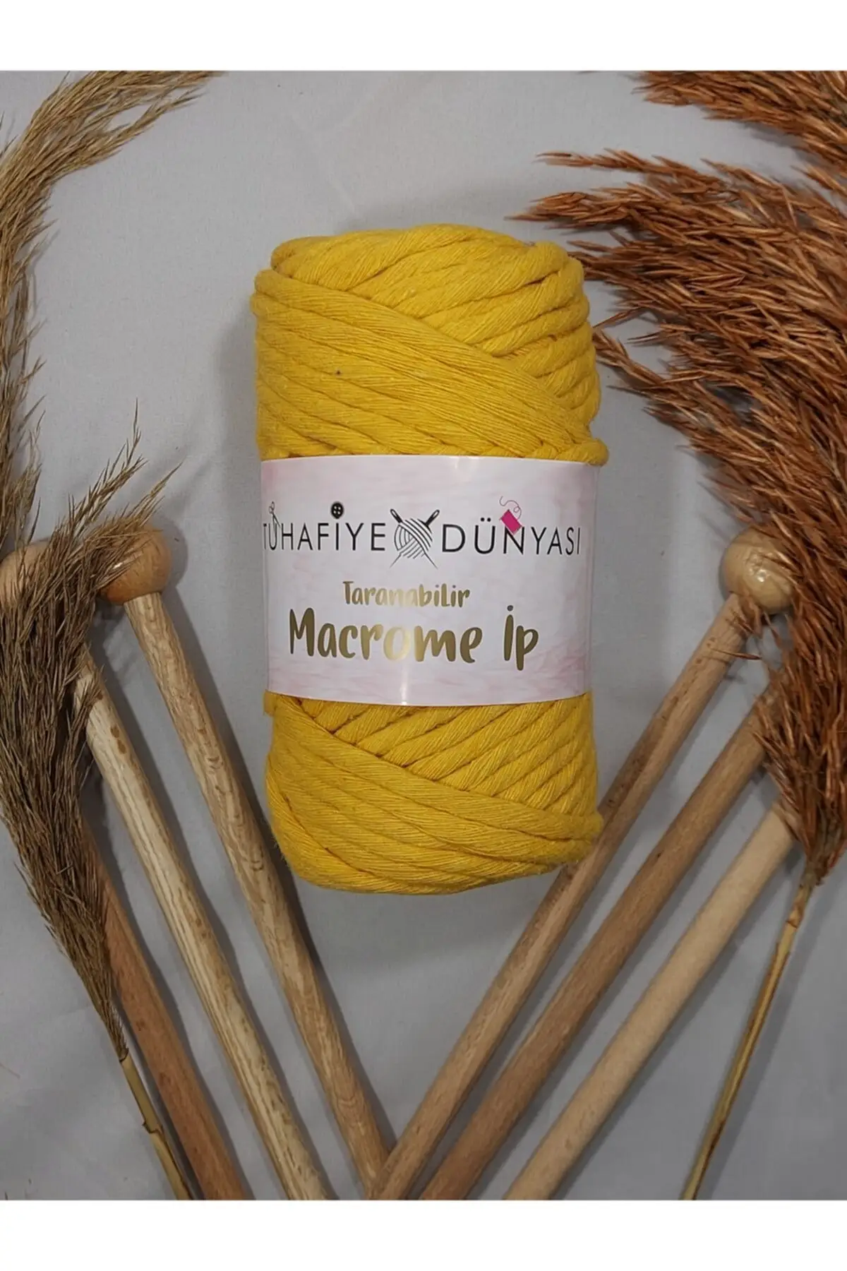 

Taranable macrame rope 250GR mustard knitting yarn hobby supplies & entertainment life