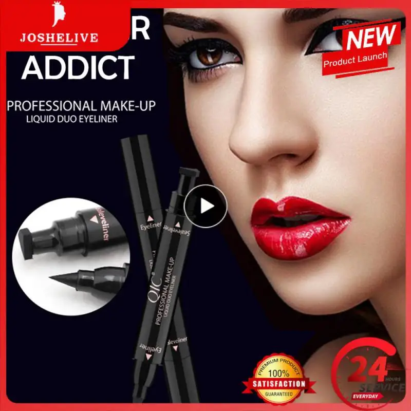 1~10PCS Black Liquid Eyeliner Stamp Marker Pencil Waterproof Stamp Double-ended Eye Liner Pen Cosmetic Eyliner 2 Styles