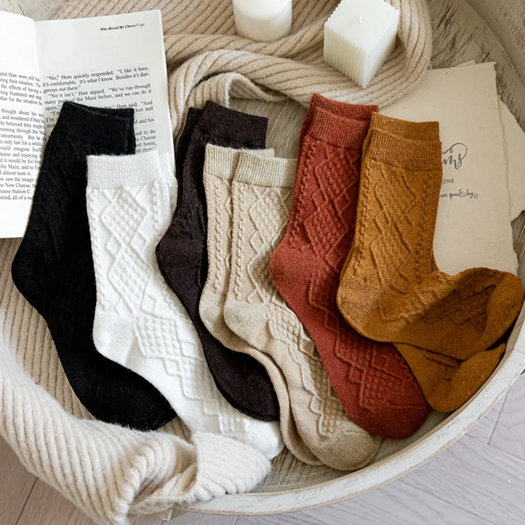 

Женские Зимние флисовые толстые теплые носки Мягкие Удобные однотонные носки домашние толстые чулки для пола мягкие сапоги носки для сна