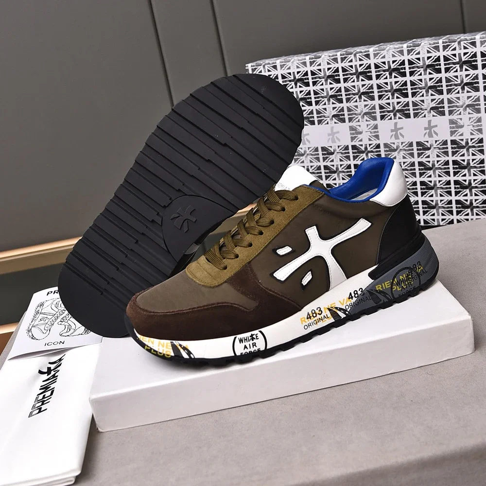 PREMIATA/мужская легкая роскошная замшевая дышащая повседневная спортивная обувь с