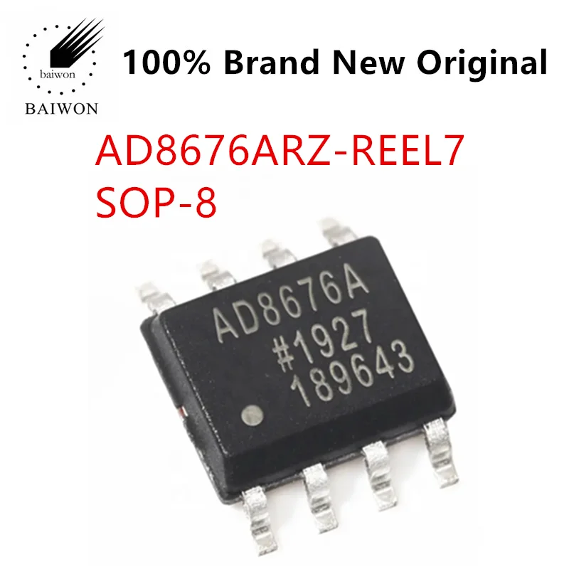 

100% Original IC Chips AD8676ARZ-REEL7 chip SOIC-8 Operational Buffer Amplifier Universal Operational Amplifier Chip