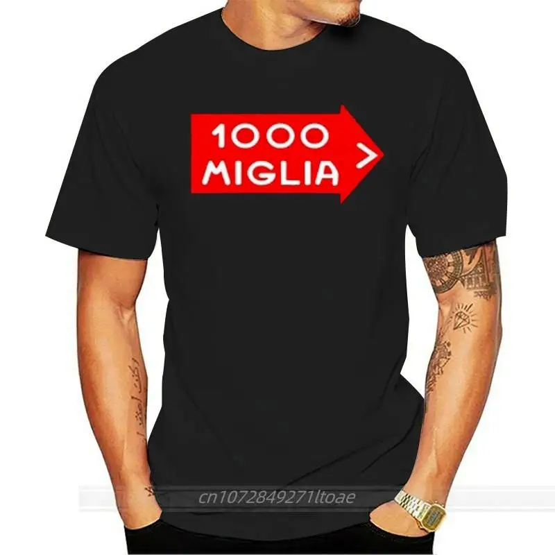 

Vintage Italian Mille Miglia Rally Racing Logo Men'S Black T-Shirt Size S To 3Xl Newest Fashion Tee Shirt
