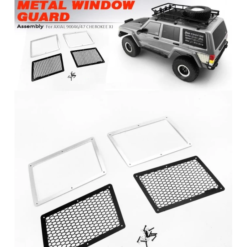 

1/10 осевой XJ Cherokee корпус металлический боковое окно защитная сетка Rc автомобиль игрушки SCX10 II 90046 90047 Запчасти для модификации аксессуары