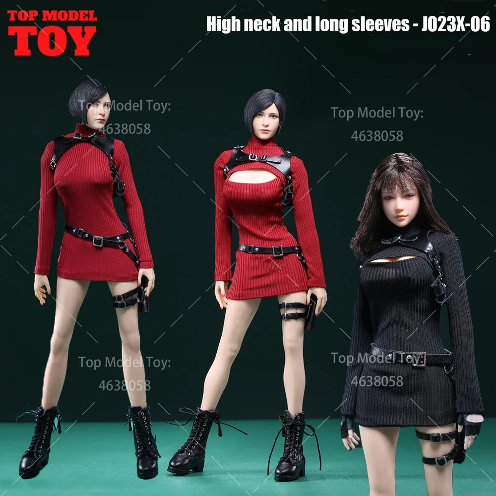 JIAOU JO23X-06 1/6 Женская водолазка с высоким воротом свитер кобура комплект подходит