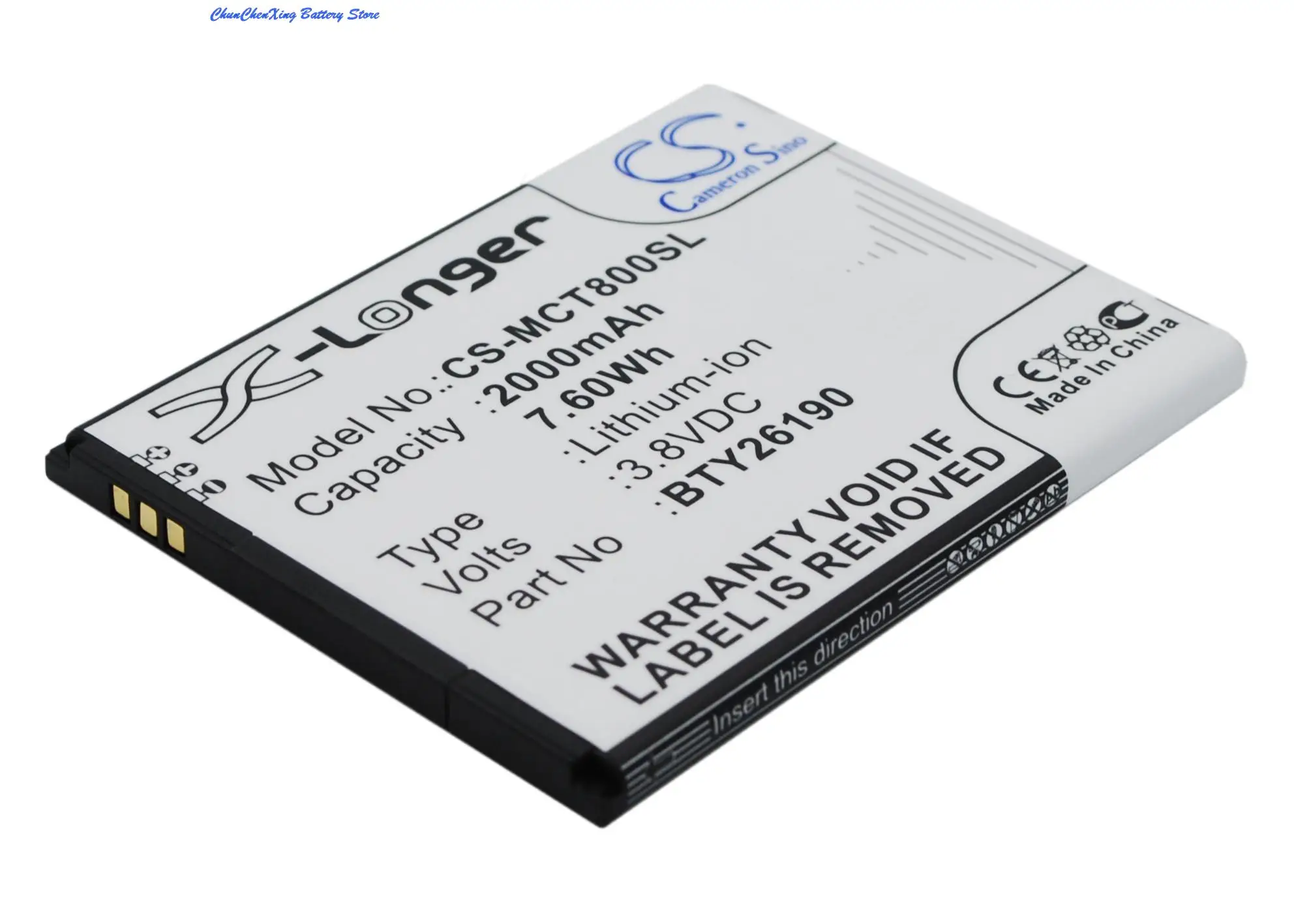 Высококачественный аккумулятор Cameron Sino 2000 мАч BTY26190 BTY26190Mobistel/STD Cynus T8 для Mobistel