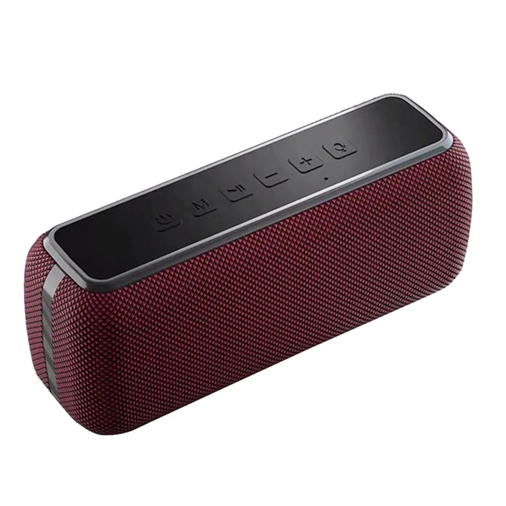 

X8 Bluetooth Speaker Big Power 60W Wireless Column Waterproof DSP Subwoofer Music Center with Voice Assistant(Red)