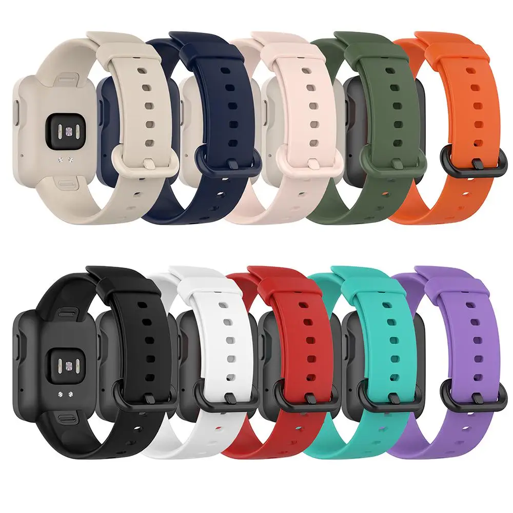 

Ремешок сменный силиконовый для XiaoMi Mi Watch Lite, спортивный браслет для умных часов XiaoMi RedMi, прочный и долговечный, унисекс