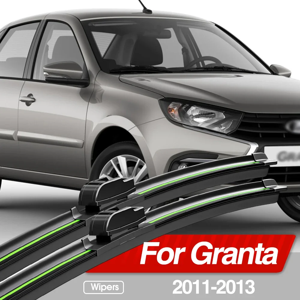 For Lada Granta 2011-2013 Front Windshield Wiper Blades 2pcs Windscreen Window Accessories 2012
