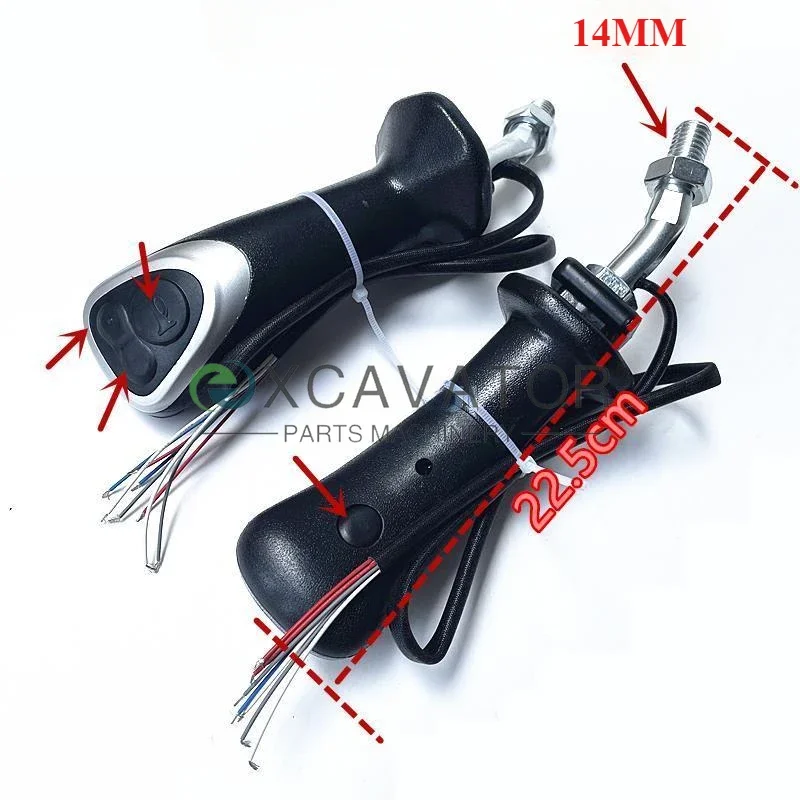 Для Hyundai 60 R150/215/225/275/300/305-9 экскаватор джойстик ручка клей четыре кнопочные ручки