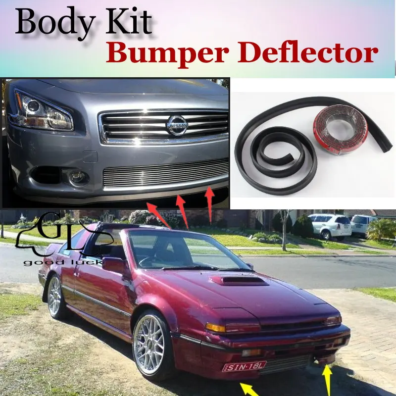 

Дефлектор губ бампера для Nissan EXA / Pulsar NX N13, передняя юбка спойлера ДЛЯ TopGear Friends, тюнинг автомобиля/комплект кузова/полоса