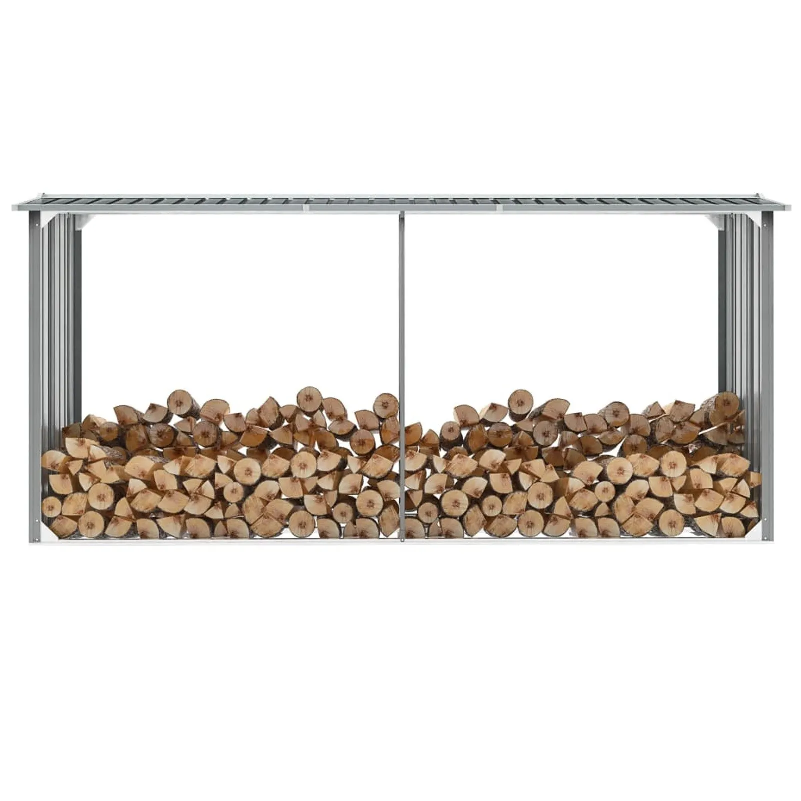 

Садовый сарай из оцинкованной стали, 130x36,2x60,2 дюйма, серый