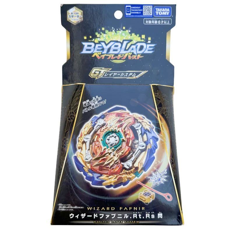 Оригинальный Takara Tomy Beyblade BURST GT B-139 Wizard Fafnir.RT.RS SEN B139
