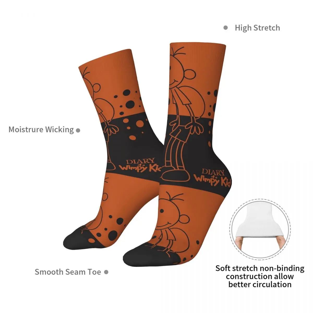 Повседневные детские носки Harajuku поглощающие пот чулки всесезонные длинные