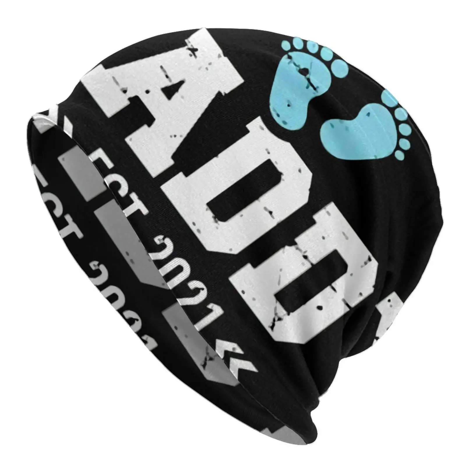Promoted To Daddy Est Happy Fathers Caps For Men Hip Hop Hats Summer Wool Beanie Balaclava Beret Men's Winter Hat |