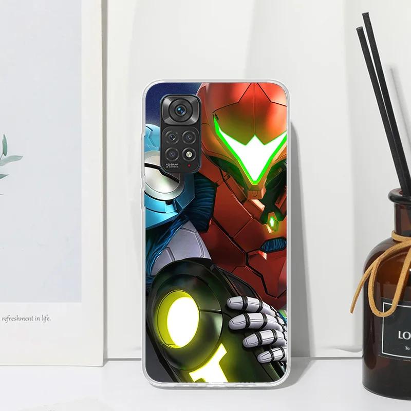 Фото Чехол для телефона Game M-Metroids для Xiaomi Redmi Note 15 13 14S 14 Pro Plus 12S 11S 10S 12 11E 10 11T, художественный дизайн, задняя крышка Redmi №2