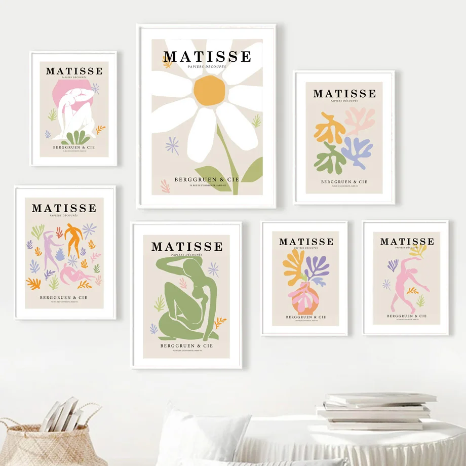 

Famous Abstract Matisse Flower Vase Leaf Wall Art Painting Canvas Nordic Posters And Prints Wall Pictures For Living Room Decor
