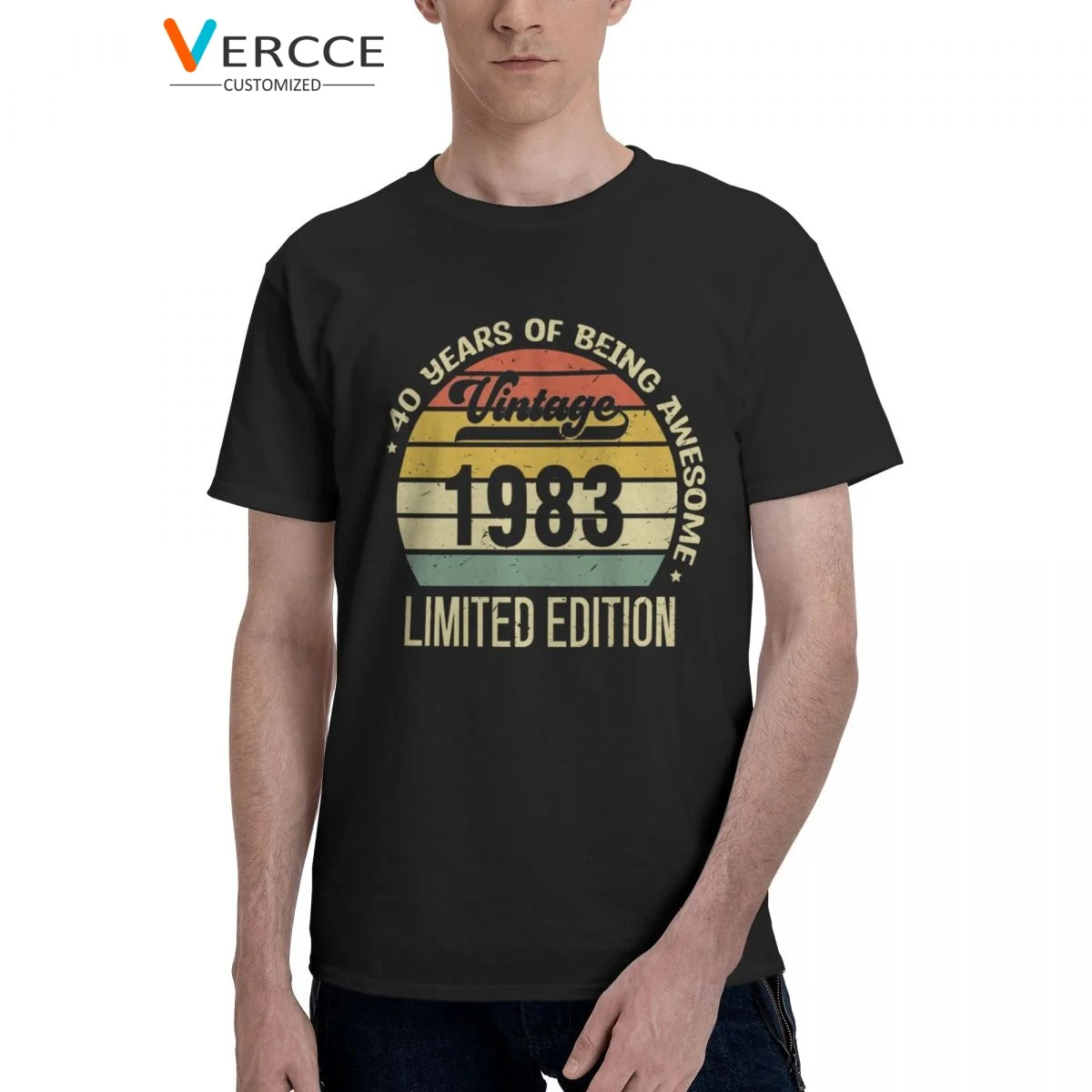

Vintage 1983 Limited Edition 40 Year Old Gifts 40th Birthday T Shirt Cotton High Quality Tees Clothing Mens Women T Shirts