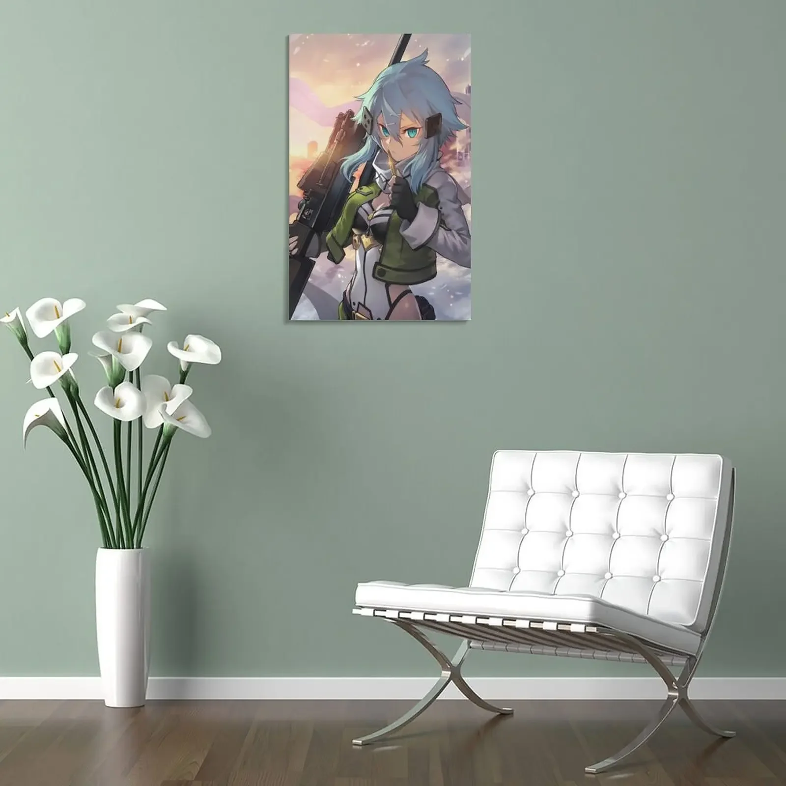 Если меч искусство онлайн аниме Waifu Холст Картина настенное украшение живопись