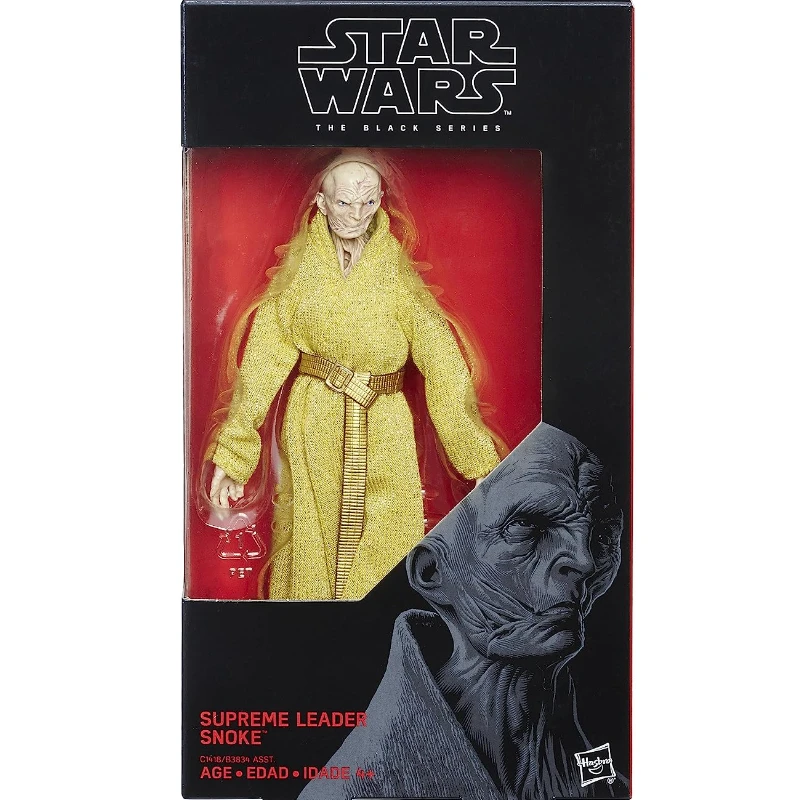 

Star Wars The Black Series Supreme Leader Snoke 6-inch Cloth Gown Action Figures Toy Gift Collection Hobby Free Shipping