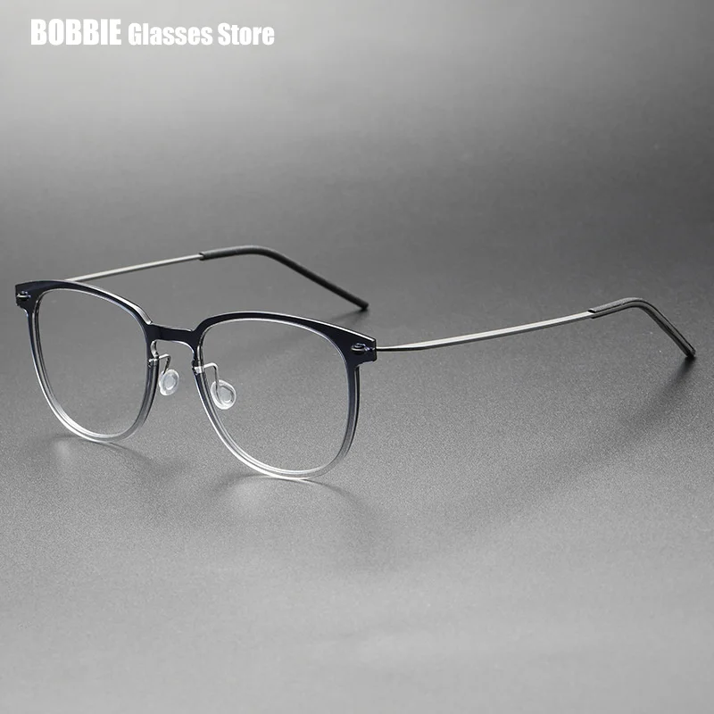 Дания брендовые титановые оправы для очков Безвинтовые градиентные