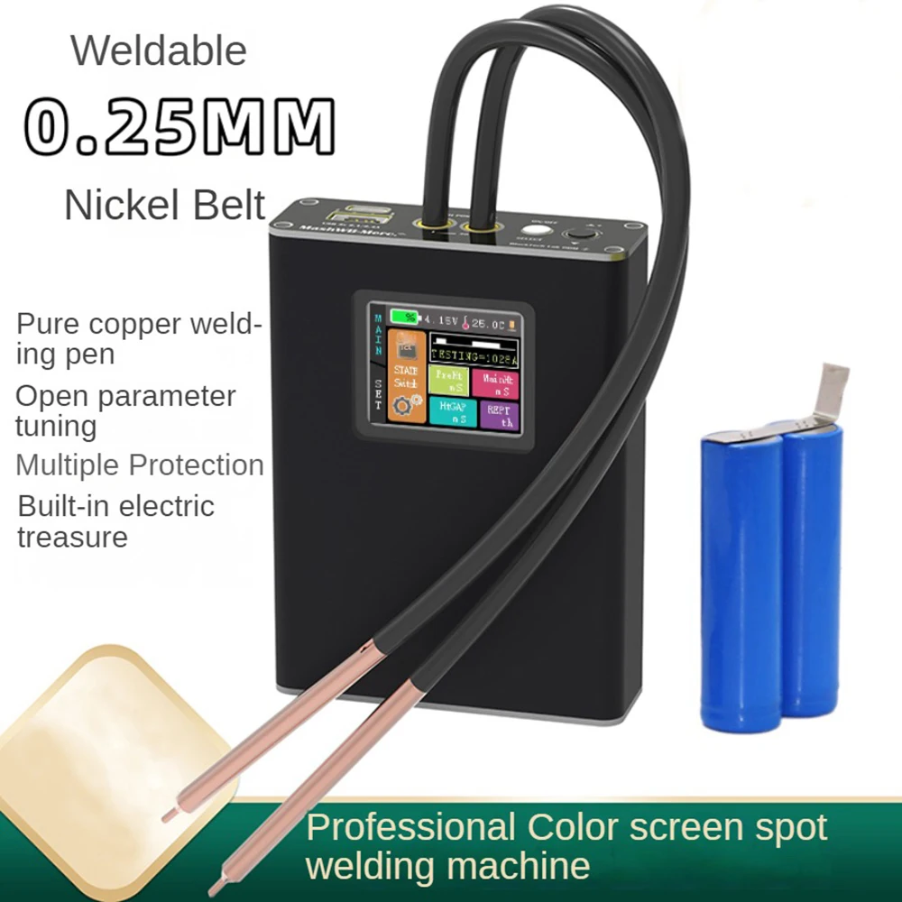 

Профессиональный портативный точечный сварочный аппарат с цветным экраном 1000 + зубчатые регулируемые аппараты для точечной сварки «сделай сам» с функцией блока питания