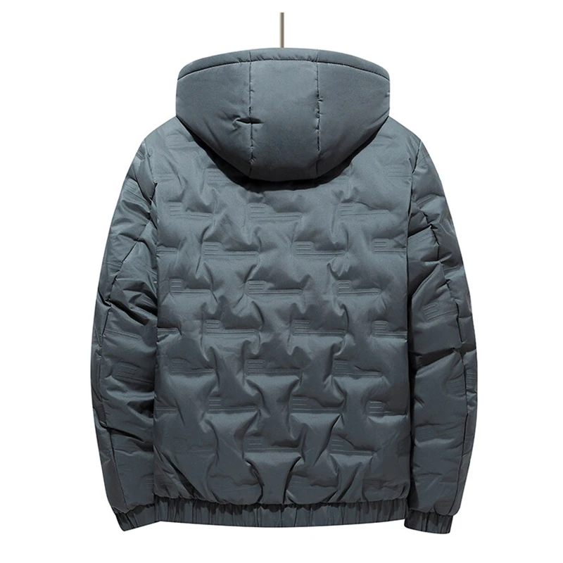 Winter Men's New White Duck Down Jacket Fashion Warm Hooded Jacket Men's Casual Duck Down Windbreaker Down Jacket for Men 2022