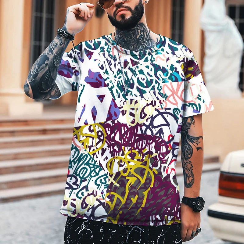 2022 мужская летняя модная повседневная футболка уличная мода стиль брендовая