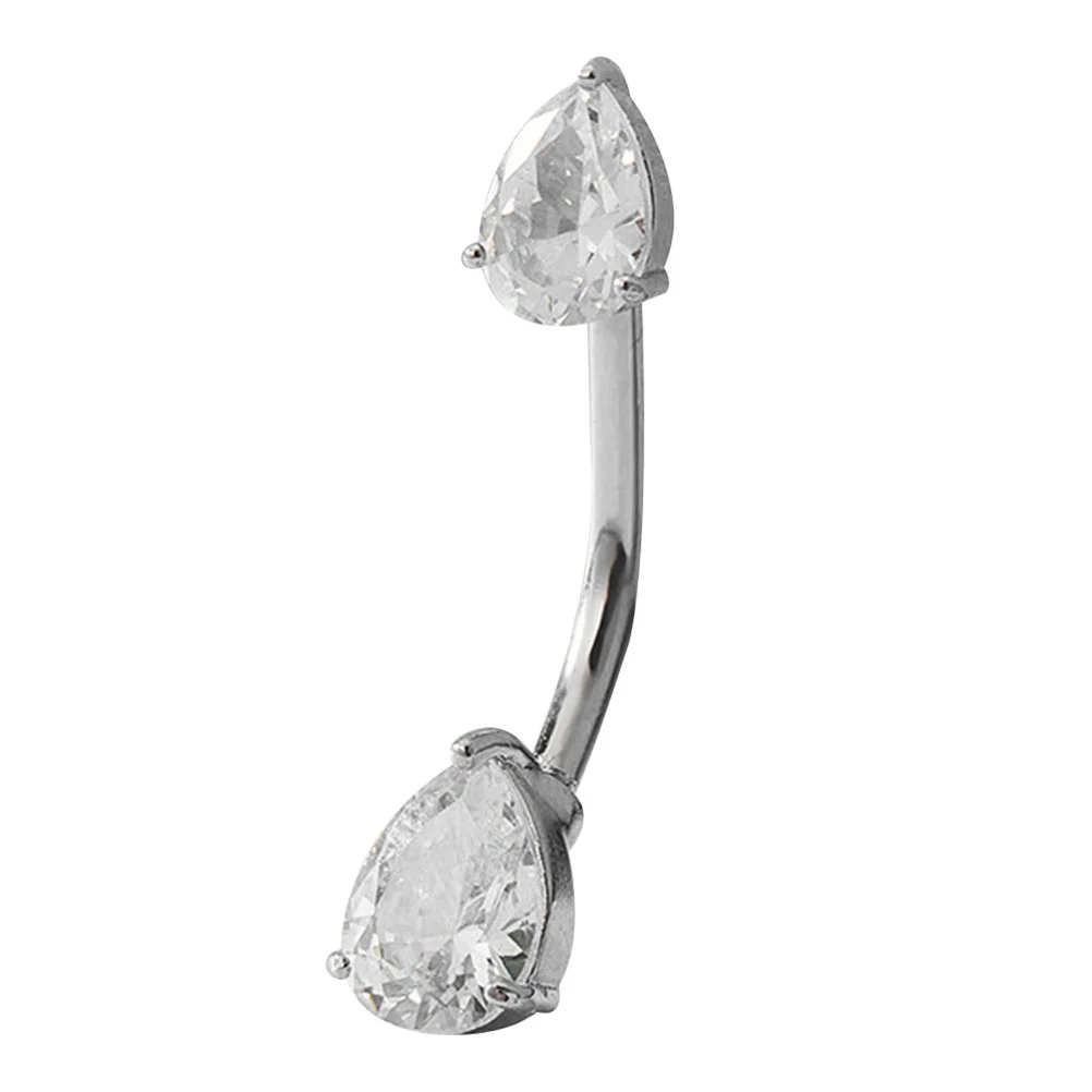 

Belly Ring Button Ringsnavel Forshiny Stud Crystaldelicate Girls Rhinestone Dangling Dangle Bar Barbells Screw Bars