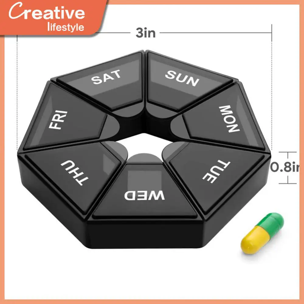 

7 Days Organizer Sub-packing Pill Box Waterproof Medicine Storage Organizer Medicine Vitamin Holder Container Mini Jewelry Box