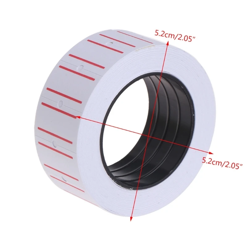 

White Self Adhesive Price Label 500pcs/set Office Kitchen Printer Marking Sticker for Outdoor Traveling Picnic Food Mark