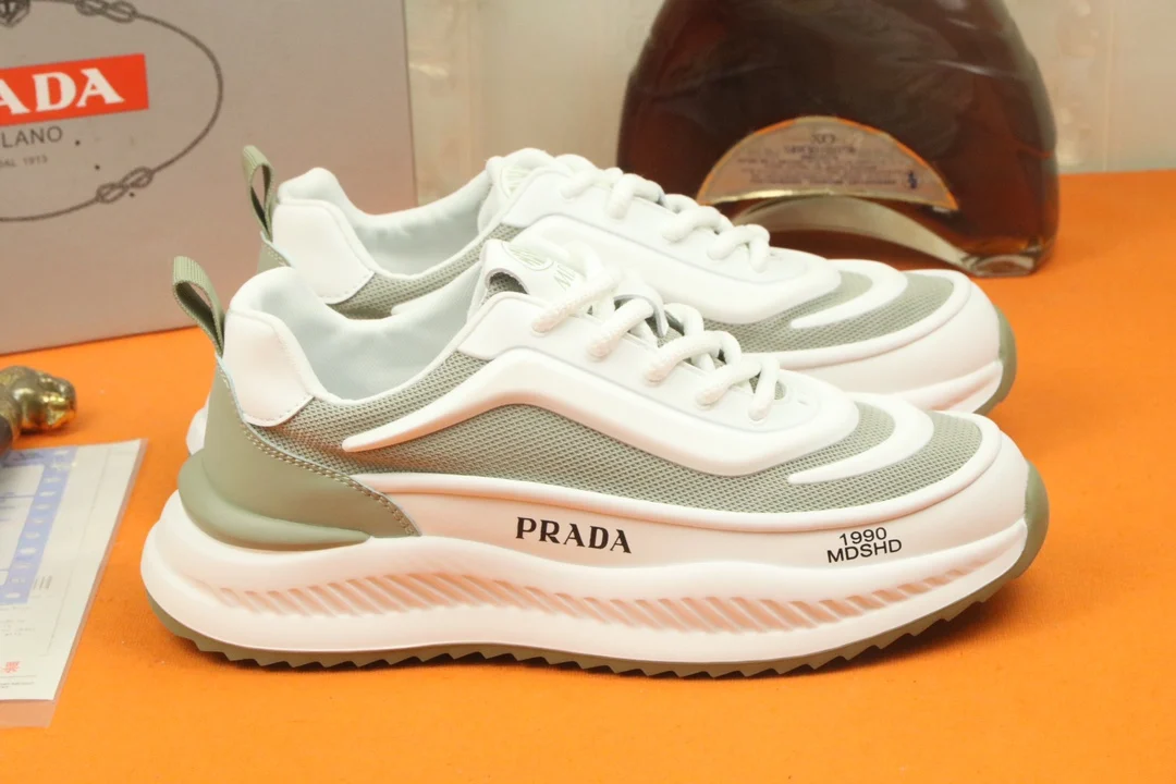 Кроссовки PRADA Повседневная обувь дышащий Износостойкий Сейсмостойкий кроссовки