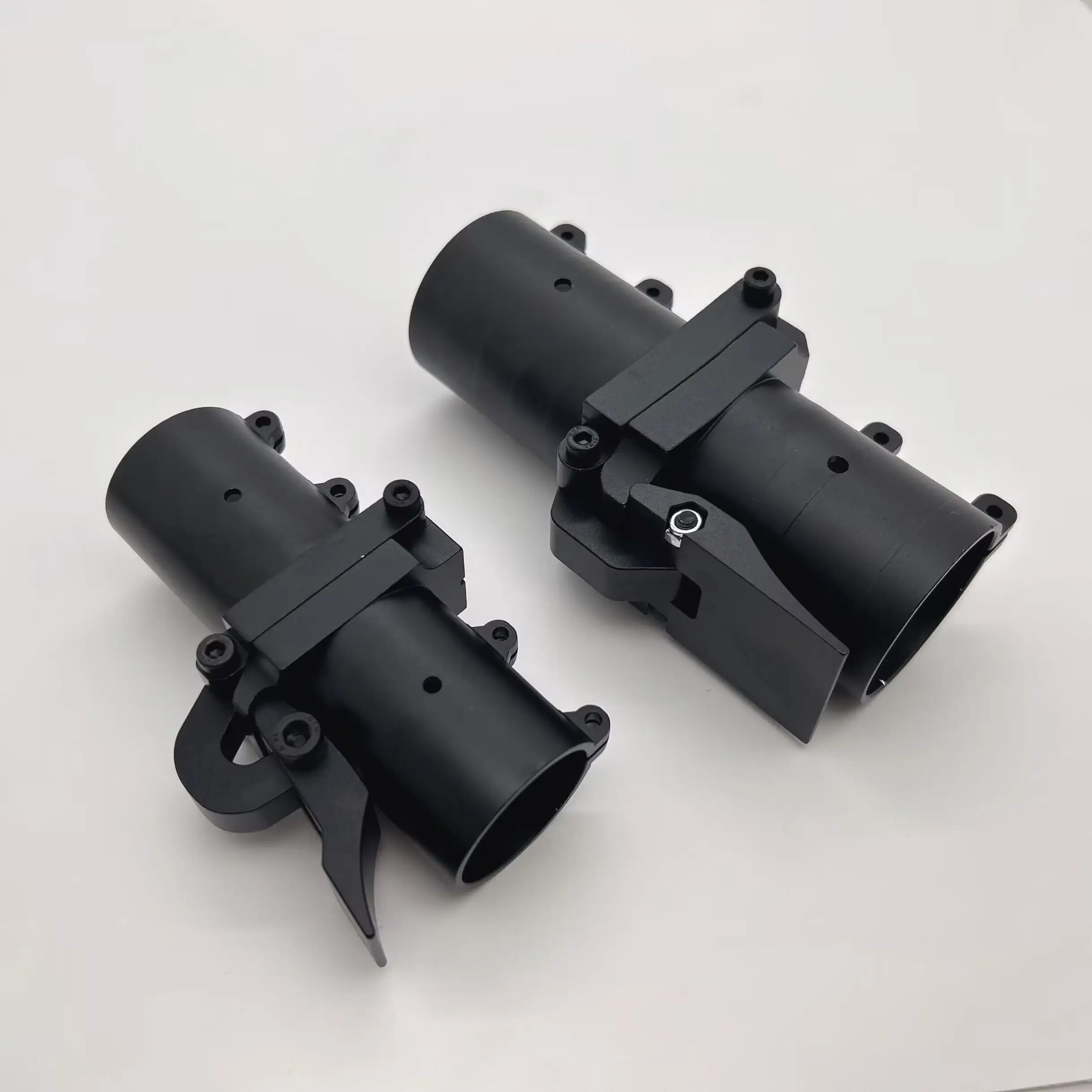 Углеродная трубка D25, D28, D30, D35, D40 мм, горизонтальные складные детали, кронштейн трубки, плоский складной CNC алюминиевый сплав