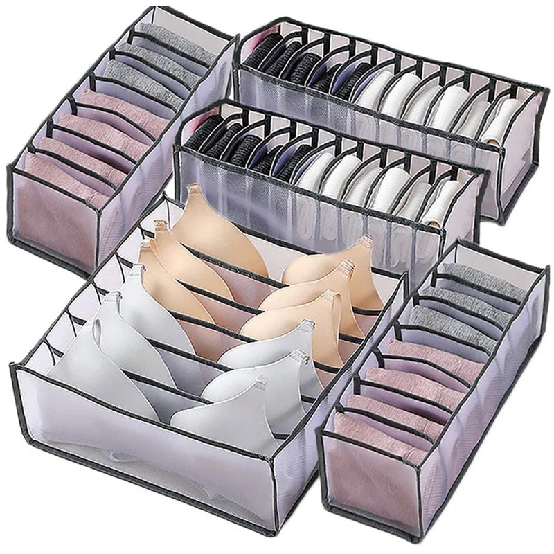 

Big deal 5 PCS Underwear Drawer Organizer Divider,Folable Closet Storage Drawer Divider Includes 6/7/11 Cell