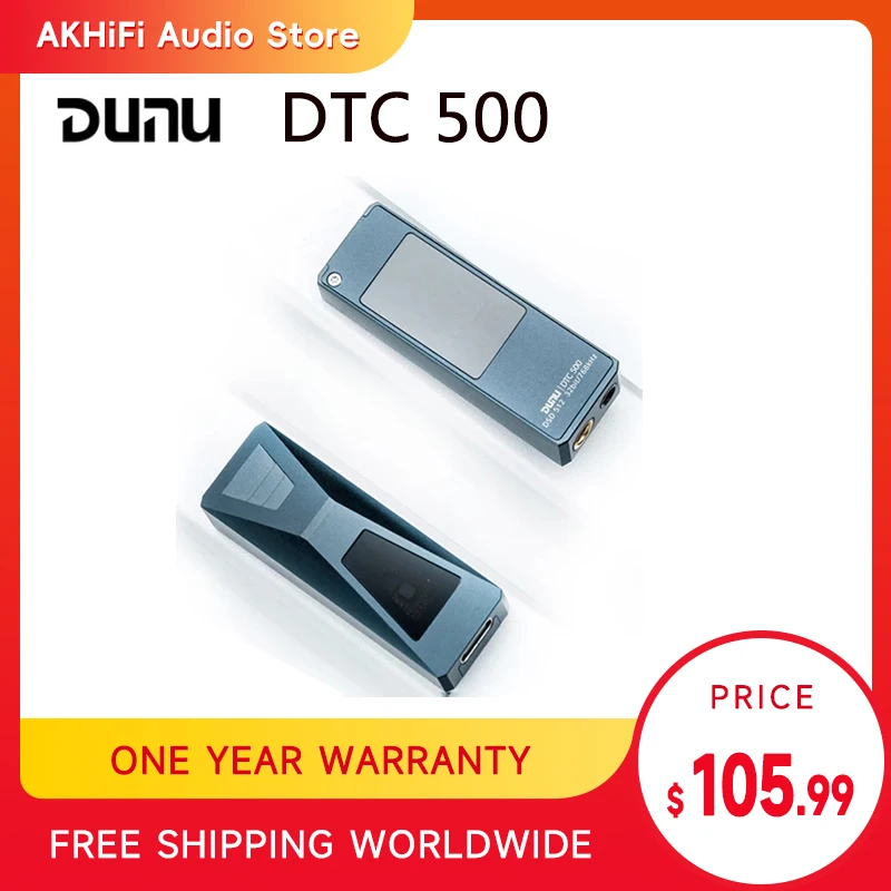 

Портативный USB-усилитель DUNU DTC 500, ЦАП, усилитель для наушников типа C, выходы 2,5/4,4 мм, чип ES9038Q2M DSD512 для Android, iOS, DTC500