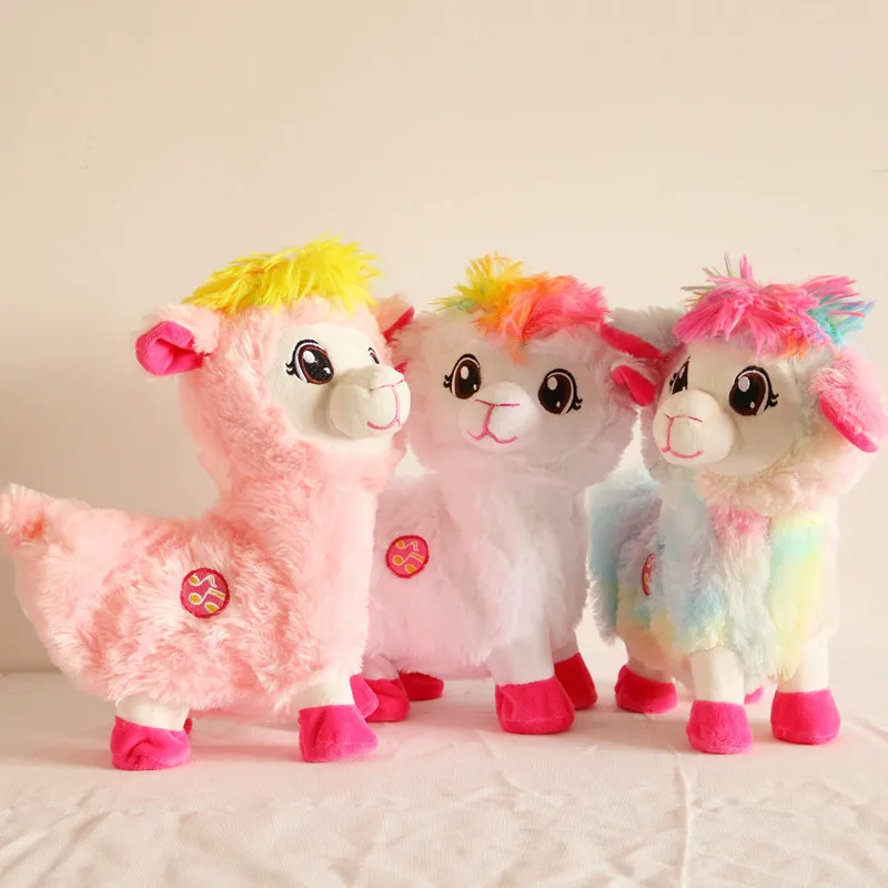 

New Electric Alpaca Plush Color Toy Music Sheep Plush Electric Baby Music Funny Toys Swing Sheep Toy For Children Christmas Gift