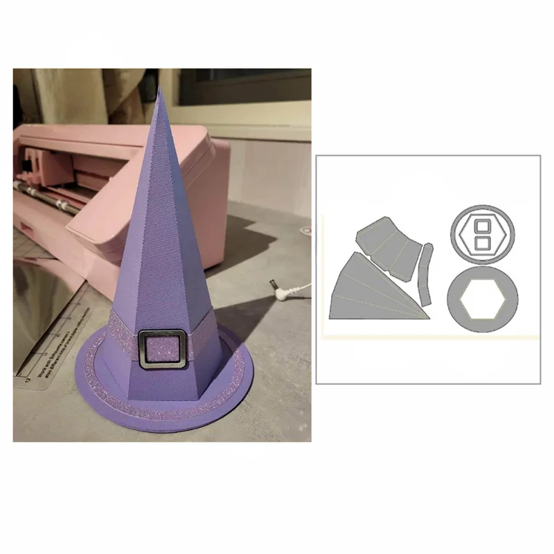 

Новинка 2022 г., красивая рождественская шляпа, металлические Вырубные штампы для «сделай сам», скрапбукинг, изготовление открыток, тиснение, ...