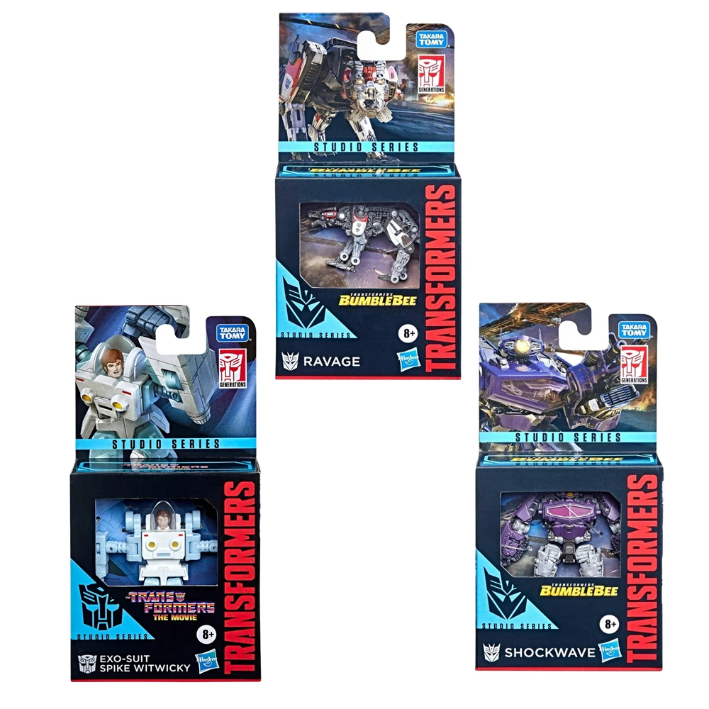 Hasbro Transformers Toys Studio Series Deluxe Class Ravage Shockwave Exo-Suit Spike Witwicky 3 5-дюймовая фигурка