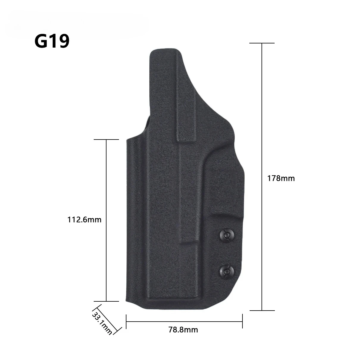 Кобура для пистолета IWB Kydex для G17 G19 G26 G43 G43x CZ P07 1911, внутренний пояс, скрытый зажим для ремня, чехол для хранения пистолета (art.: 3920cdec35b8b) - 3920cdec35b8b