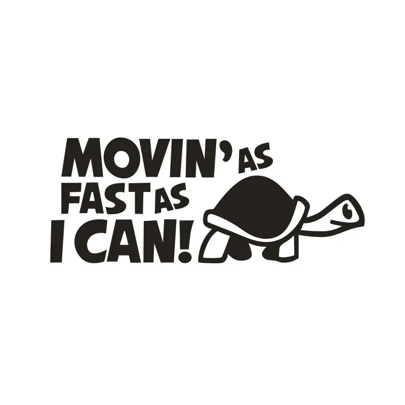 

MOVIN, как можно быстрее, стильные декоративные наклейки для автомобиля, смешные автомобили, бампер JDM евро винил decal19 x 7, 9 см