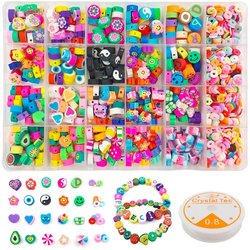 

Polymer Clay Beads Mixed Fruit Beads Loose Spacer Beads For Jewelry Making Accessories DIY Bracelet Hand String Earring Supplies