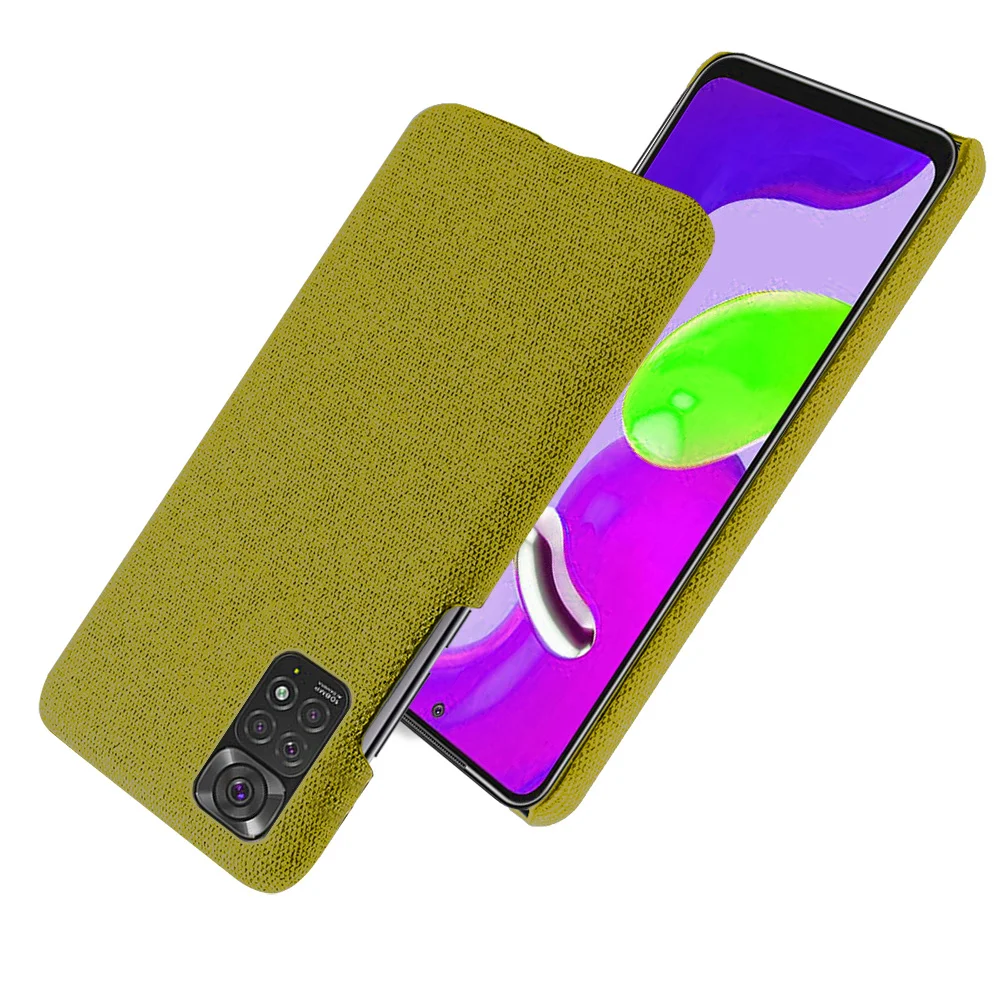 

For Redmi Note 11 Case Luxury Fabric Antiskid Cover For Xiaomi Redmi Note 11 10 9 S 11E Pro 11T 11S Cloth Case For Redmi K40 K20