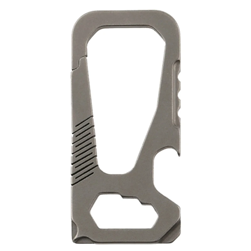 

Multifunctional Mini Titanium Buckle Key Ring Car Buckle Outdoor Buckle EDC Tool Simple Key Storage Bottle Opener Easy To Use