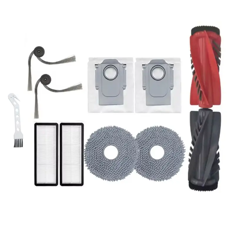 Фото ABVI-Запасные части для Roborock Qrevo C/Curv/Curvc/Edge/Edgec/5AE/S5V - Комплект: основная и боковые щетки, насадка для влажной уборки, фильтр, мешок для сбора пыли для робота-пылесоса U №2