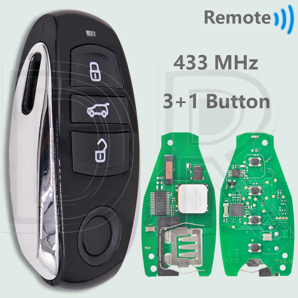 

DR ID46 PCF7945AC 315/433/868 МГц бесконтактный автомобильный дистанционный ключ без ключа Go 7P 6959754 AT для VW Volkswagen Touareg 2010-2018