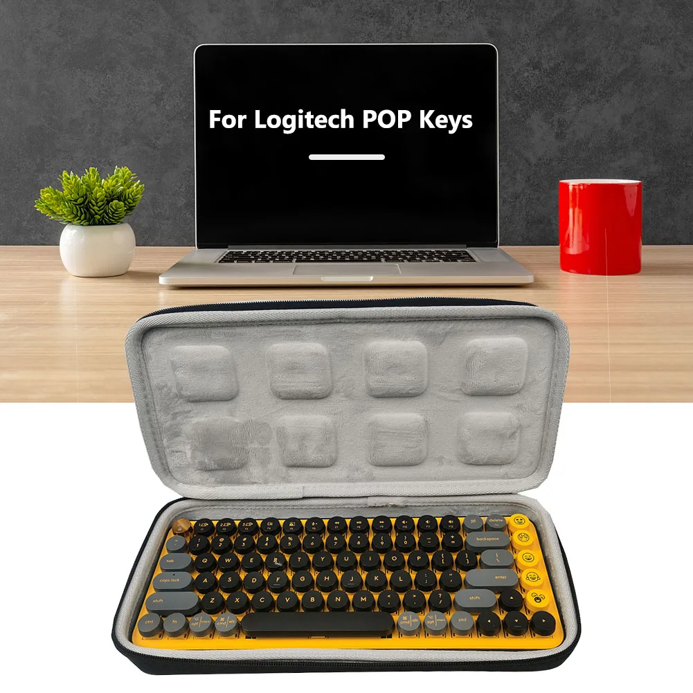 

Чехол для переноски механической клавиатуры Logitech POP Keys, портативный водонепроницаемый органайзер для хранения EVA, чехол для отпечатков паль...