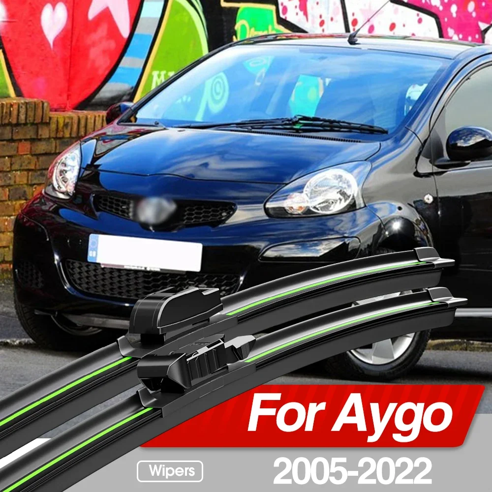 For Toyota Aygo 2005-2022 Front Windshield Wiper Blades 1pcs Windscreen Window Accessories 2006 2008 2010 2014 2018 2019 2020