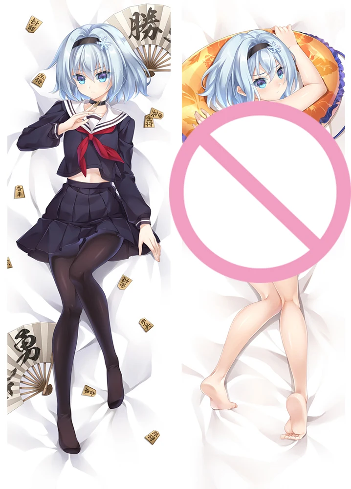 60x180 см наволочка с аниме персонажем обнимающим телом