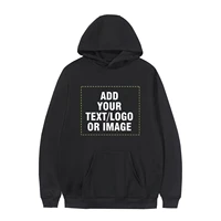 custom hoodie print your own image sweatshirts men women solid casual loose pullovers pockets streetwear sweater new